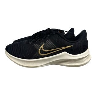 Nike Downshifter 13 Women Running Shoes Black Gold CW3413 002 Size‎ 7.5